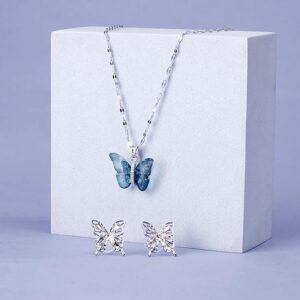 SALTY Anti Tarnish Jewellery Gift Box for Women | Necklace, Earrings Jewellery Set for Women | Latest Stylish Minimal Jewelry Sets | Modern Design Aesthetic Accessories | Ideal for Gifting | Gift for Diwali, Christmas, Marriage, Birthday